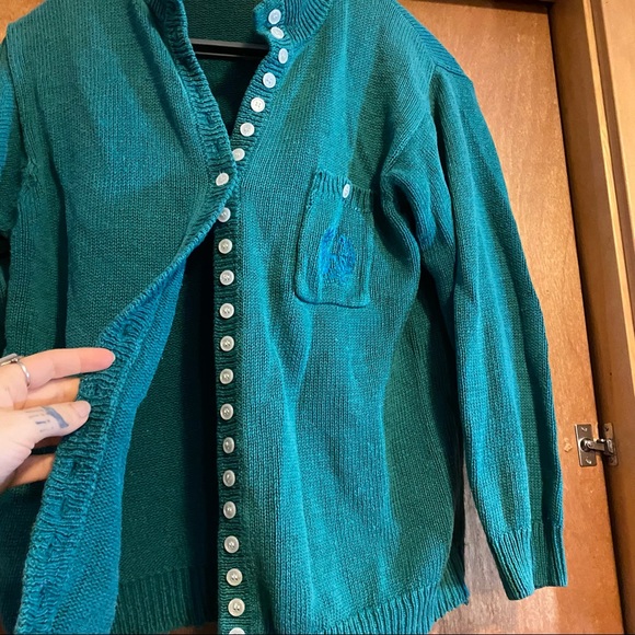 Bravo! Vintage Mega Button Distressed Sweater Size Large - Picture 2 of 7